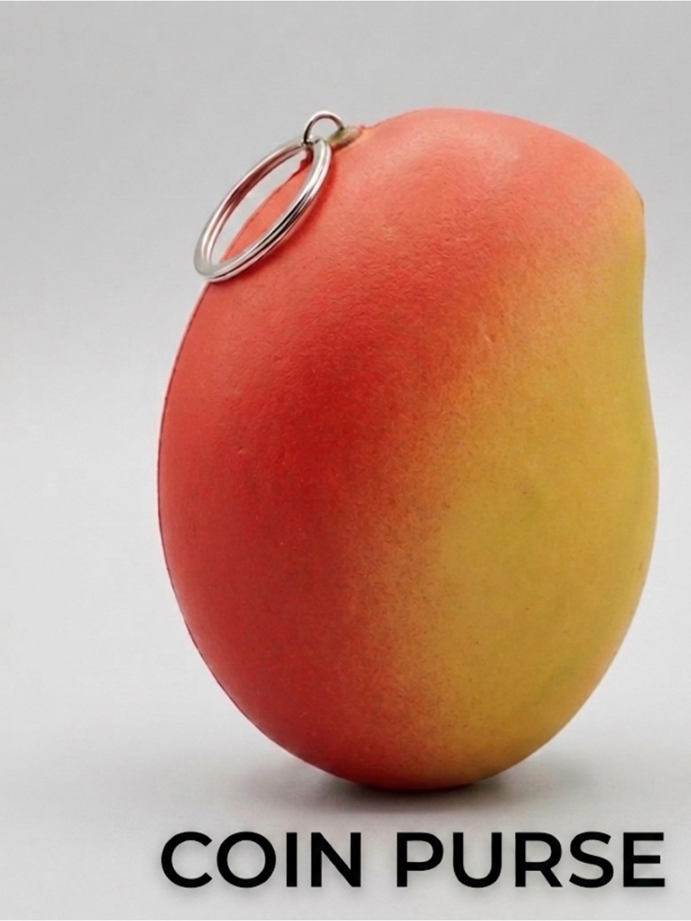 3D Mango Coin Purse Keychain Bag Charm • 5”x5”